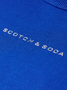 Scotch & Soda Tmavě modrá dámská krátká mikina Scotch & Soda