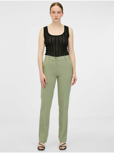 Orsay Khaki dámské straight kalhoty ORSAY