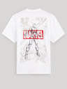 Celio Bílé pánské tričko s potiskem Celio Marvel  Iron Man