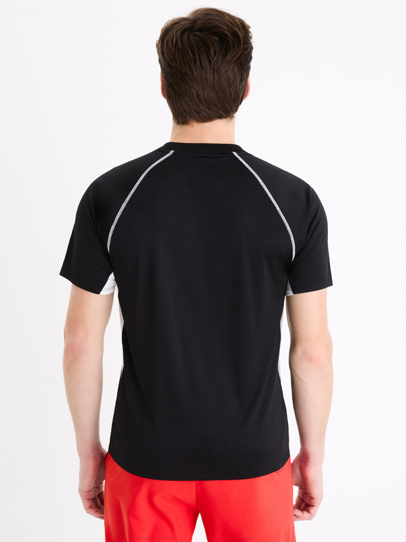 Celio Černé pánské sportovní tričko Celio Marvel Iron Man