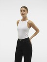 AWARE by VERO MODA Bílé dámské žebrované tílko AWARE by VERO MODA VMIRWINA
