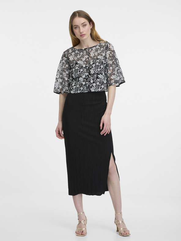 Orsay Černá dámská vzorovaná halenka ORSAY