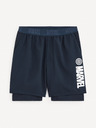 Celio Tmavě modré sportovní kraťasy Celio Marvel Captain America