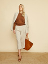 ZOOT.lab Béžové pruhované culottes ZOOT.lab Anika
