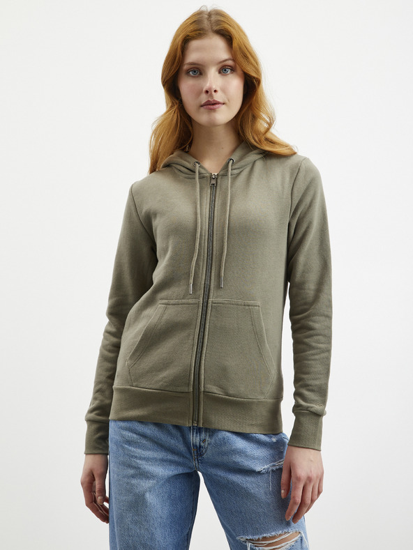 ZOOT.lab Khaki dámská mikina s kapucí na zip ZOOT.lab