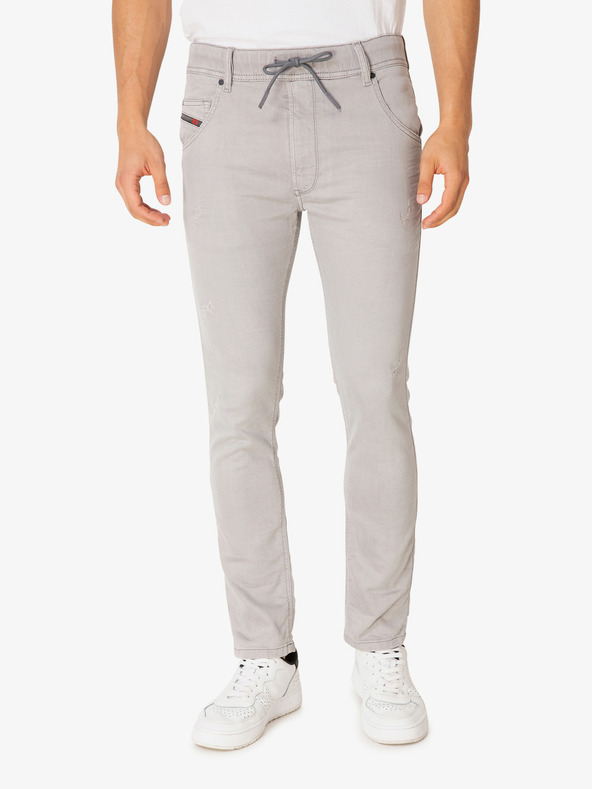 Diesel Světle šedé pánské skinny fit džíny Diesel Krooley