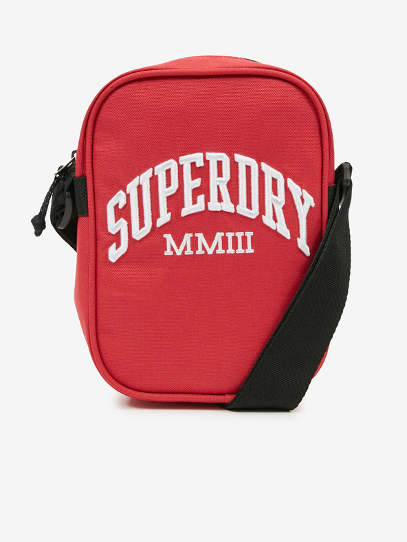SuperDry Červená pánská malá crossbody taška s nápisem Superdry Side Bag