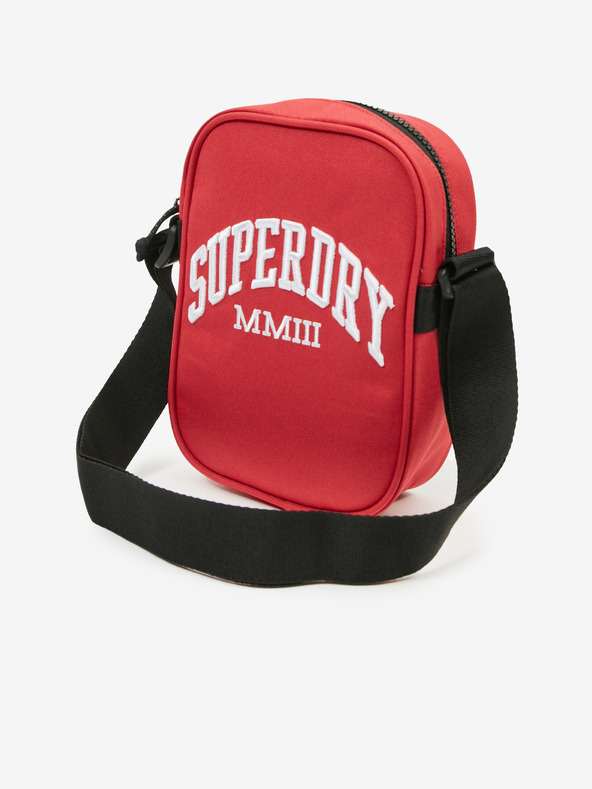SuperDry Červená pánská malá crossbody taška s nápisem Superdry Side Bag