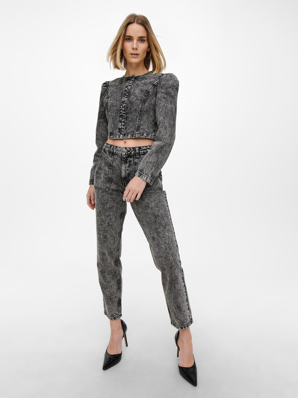 Jacqueline de Yong Šedé straight fit džíny JDY Drew