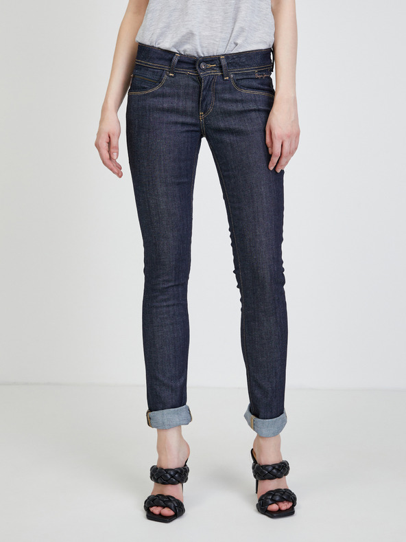 Pepe Jeans Tmavě modré dámské slim fit džíny Pepe Jeans