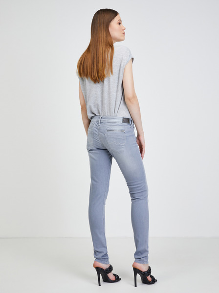 Pepe Jeans Světle šedé dámské skinny fit džíny Pepe Jeans