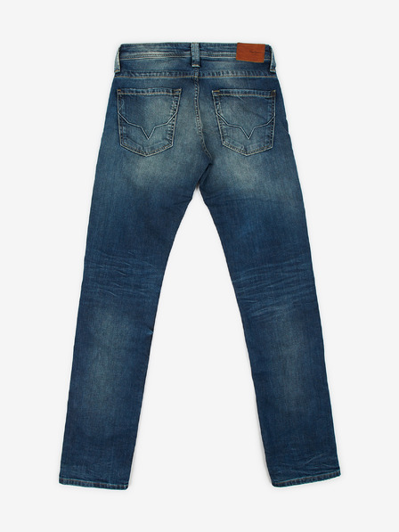 Pepe Jeans Tmavě modré pánské straight fit džíny Pepe Jeans Kingston