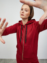 ZOOT.lab Vínová dámská mikina s kapucí na zip ZOOT.lab Laura