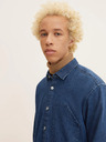 Tom Tailor Denim Modrá pánská džínová košile Tom Tailor Denim
