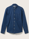 Tom Tailor Denim Modrá pánská džínová košile Tom Tailor Denim