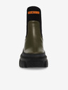 Steve Madden Černo-zelené dámské kožené chelsea boty Steve Madden Triumphal Bootie