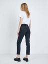 Vero Moda Černé zkrácené straight fit džíny VERO MODA Sara