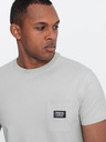 Ombre Clothing Pánské volnočasové tričko s kapsičkou Ombre Clothing zelená