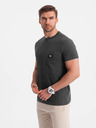 Ombre Clothing Pánské volnočasové tričko s kapsičkou Ombre Clothing zelená