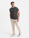 Ombre Clothing Pánské volnočasové tričko s kapsičkou Ombre Clothing zelená