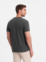 Ombre Clothing Pánské volnočasové tričko s kapsičkou Ombre Clothing zelená