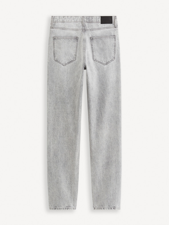 Celio Šedé pánské loose fit džíny Celio C75 Foloose