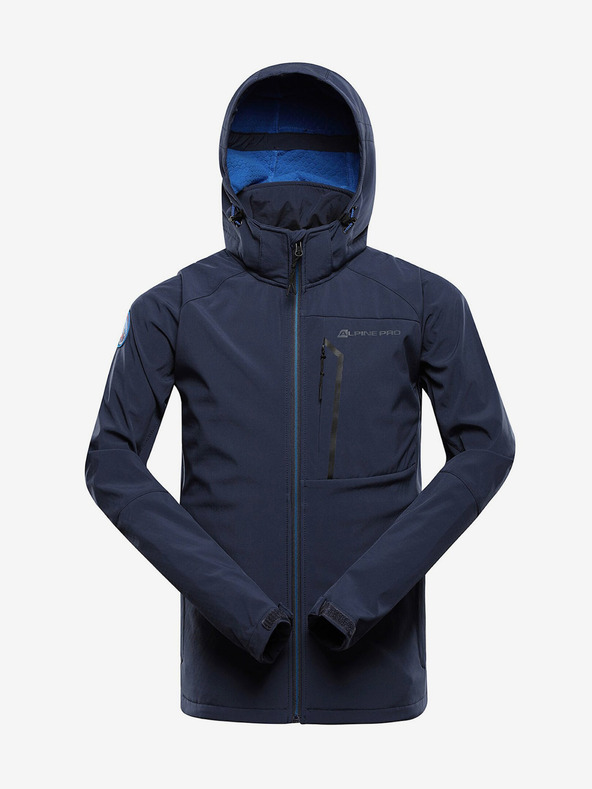 ALPINE PRO Modrá pánská softshellová bunda Alpine Pro HOOR