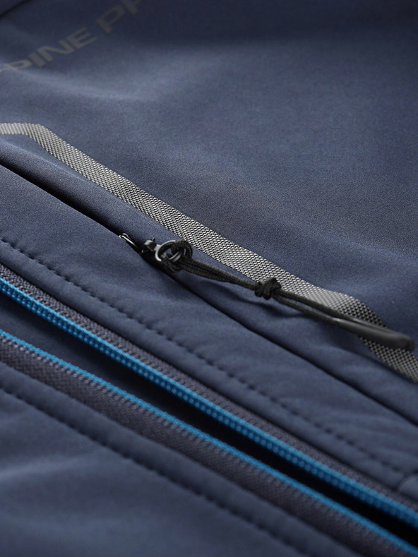 ALPINE PRO Modrá pánská softshellová bunda Alpine Pro HOOR