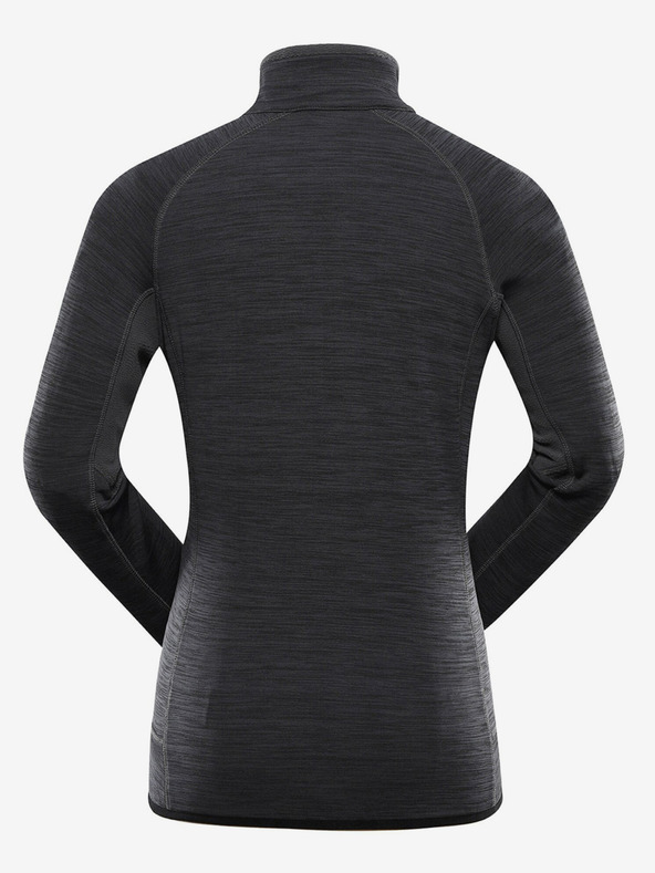 ALPINE PRO Černá dámská rychleschnoucí mikina s cool-dry Alpine Pro ONNECA