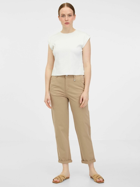 Orsay Béžové dámské kalhoty ORSAY