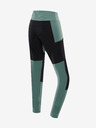 ALPINE PRO Zelené dámské outdoorové legíny Alpine Pro RENZA