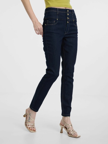 Orsay Tmavě modré dámské skinny džíny ORSAY