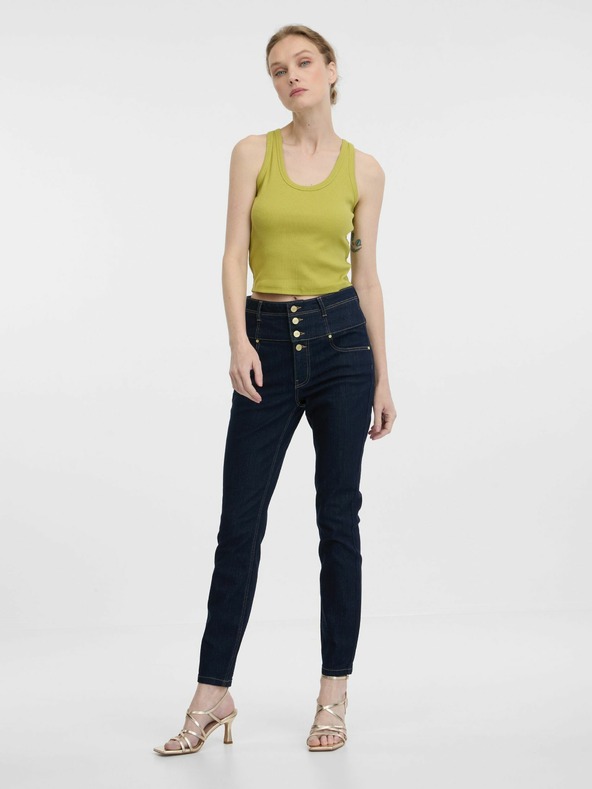 Orsay Tmavě modré dámské skinny džíny ORSAY