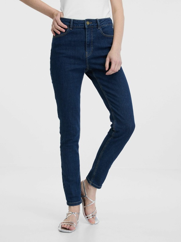Orsay Tmavě modré dámské skinny džíny ORSAY