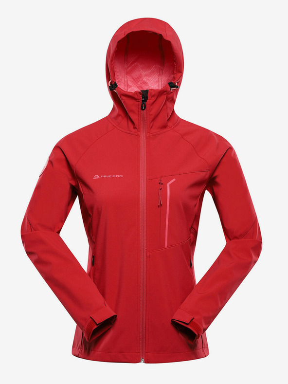 ALPINE PRO Červená dámská softshellová bunda s membránou Alpine Pro ESPRITA