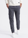Ombre Clothing Šedé pánské cargo jogger kalhoty Ombre Clothing