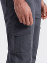 Ombre Clothing Šedé pánské cargo jogger kalhoty Ombre Clothing