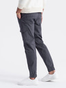 Ombre Clothing Šedé pánské cargo jogger kalhoty Ombre Clothing