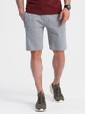 Ombre Clothing Šedé pánské teplákové kraťasy Ombre Clothing