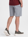Ombre Clothing Šedé pánské teplákové kraťasy Ombre Clothing