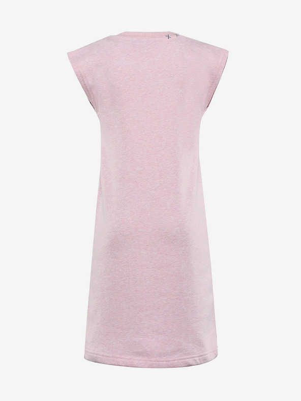 ALPINE PRO Růžové holčičí šaty Alpine Pro HUDERO