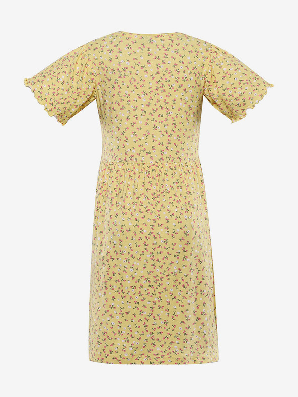 NAX Žluté holčičí šaty NAX Lefo