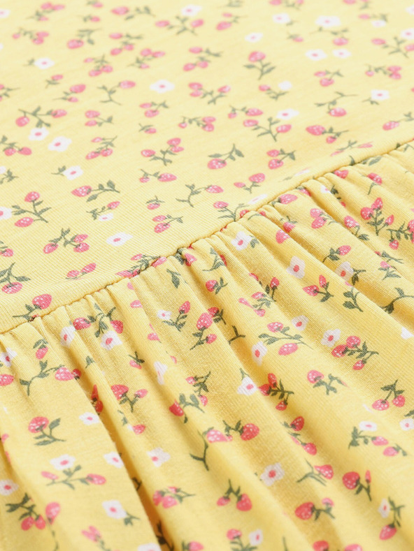 NAX Žluté holčičí šaty NAX Lefo