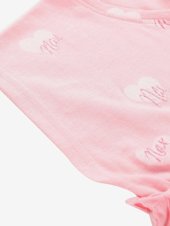 NAX Růžové holčičí vzorované šaty NAX Eseqo