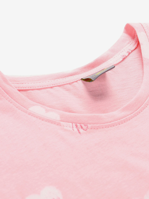 NAX Růžové holčičí vzorované šaty NAX Eseqo