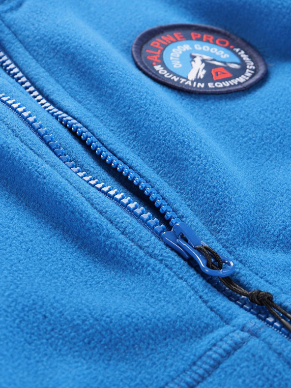 ALPINE PRO Modrá klučičí fleecová mikina Alpine Pro SIUSO