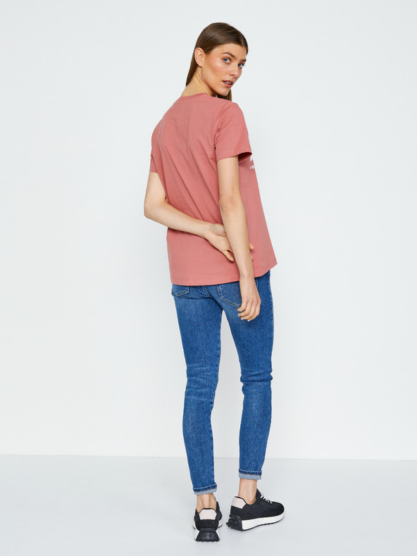 Diesel Růžové dámské tričko Diesel Sily-Ecologo