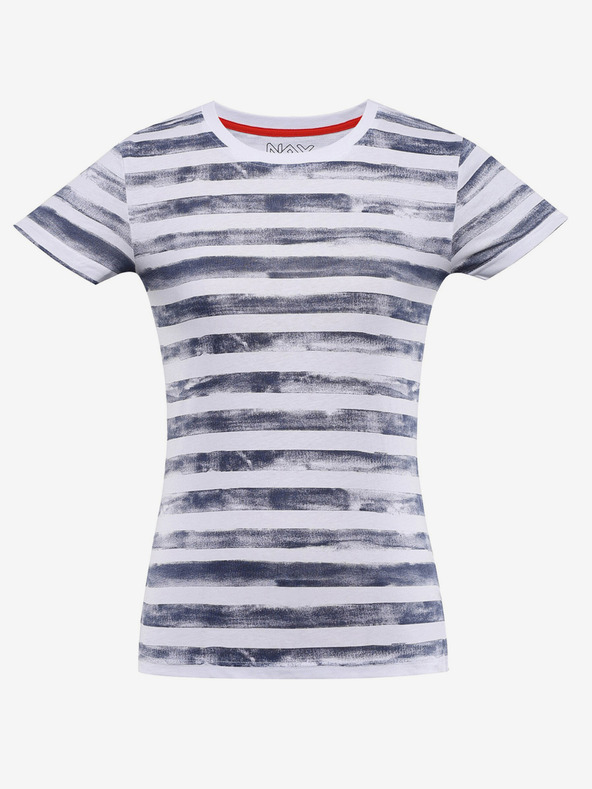 NAX Modré dámské vzorované tričko NAX Sarga