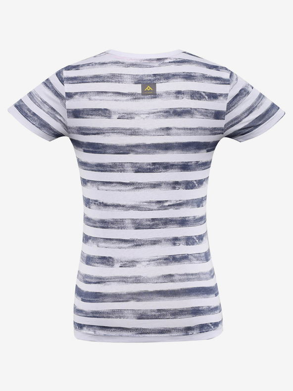 NAX Modré dámské vzorované tričko NAX Sarga