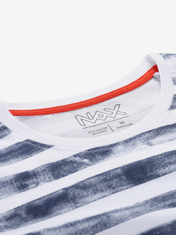 NAX Modré dámské vzorované tričko NAX Sarga